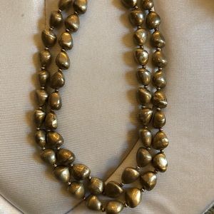 Ann Taylor Distressed Gold Layered Necklace